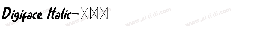 Digiface Italic字体转换